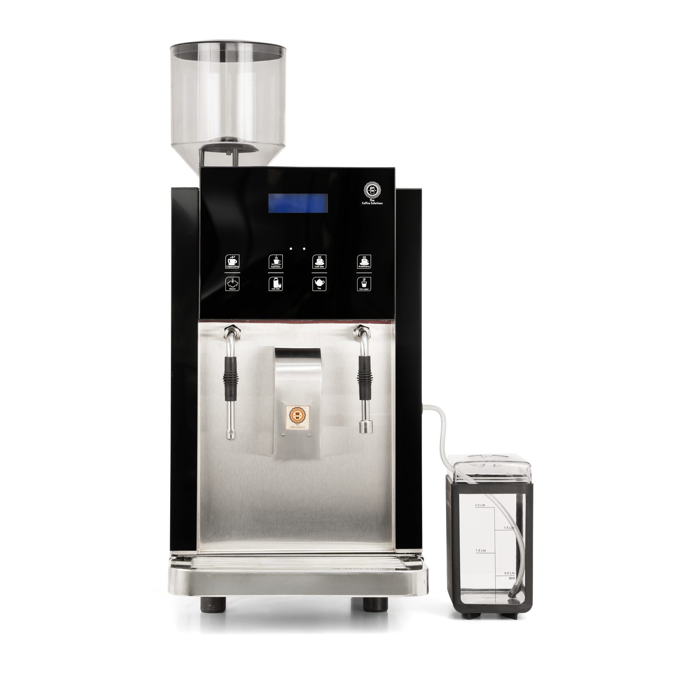 Close view of RoyalCafe coffee machine